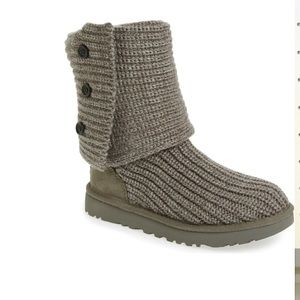 UGG fold over knit boots
